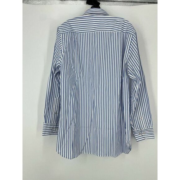 Sounthern Tide Classic Fit Blue White Stripe Collared Men’s Button Down Shirt - Picture 2 of 6